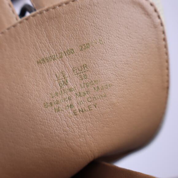 SAM EDELMAN Lenley Combat Boots Modern Ivory Chain Trim Lace Up Women's 6 - Picture 9 of 10